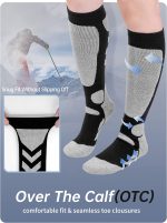 Kayzadd Ski Socks for Men 2-Pack for Skiing, Snowboarding, Outdoor Sports Performance Socks…